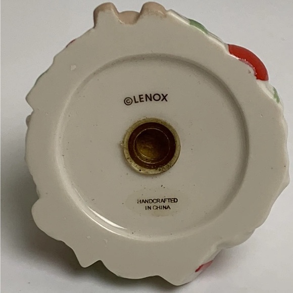 Vintage Lenox Christmas Tree Santa Claus Salt And Pepper Shakers Holiday Table - Picture 12 of 12